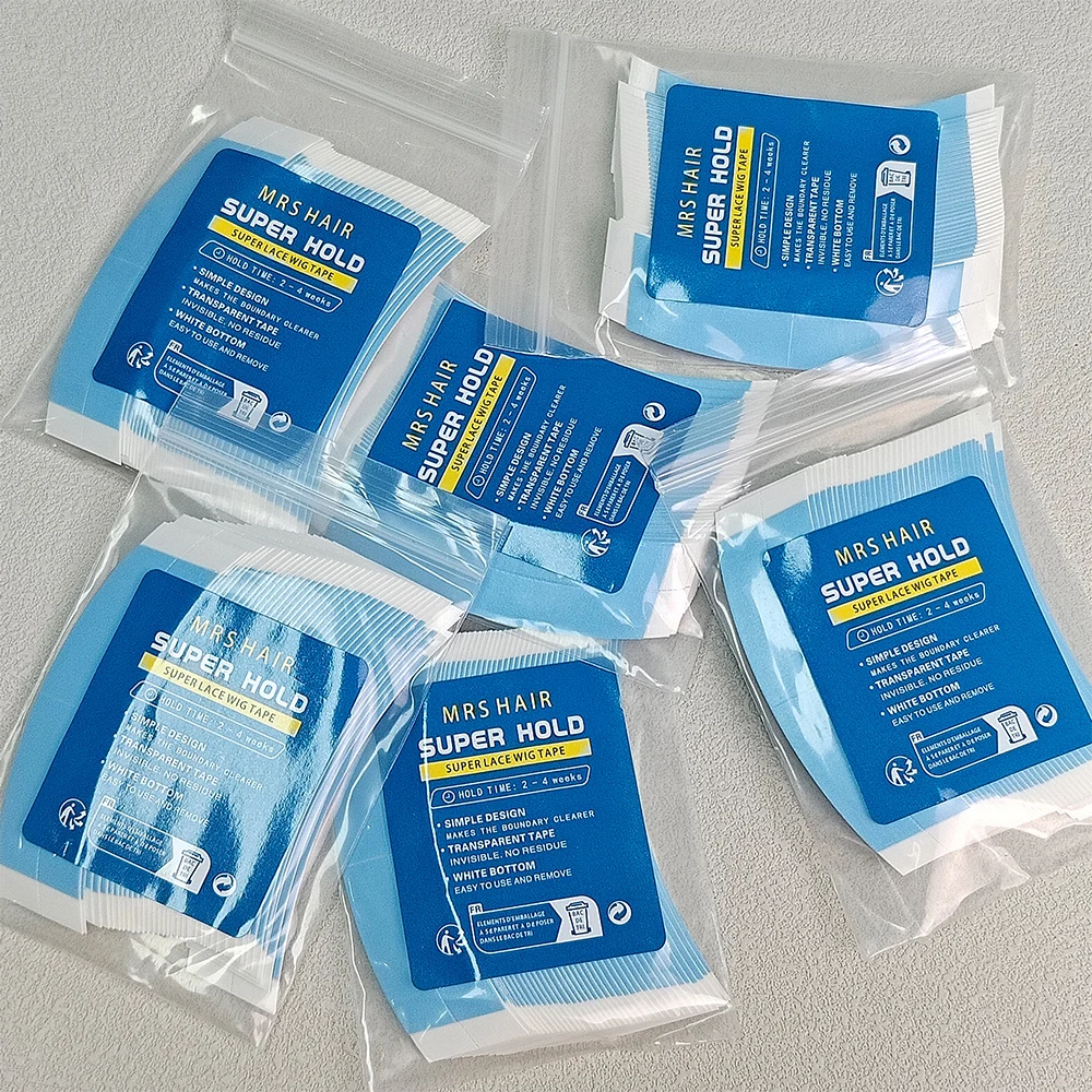 

36pcs/bag Curved Walker Tape Double-Sided Super-Hold Hair System Tape Bonding Glue for Salon Lace Front Systems