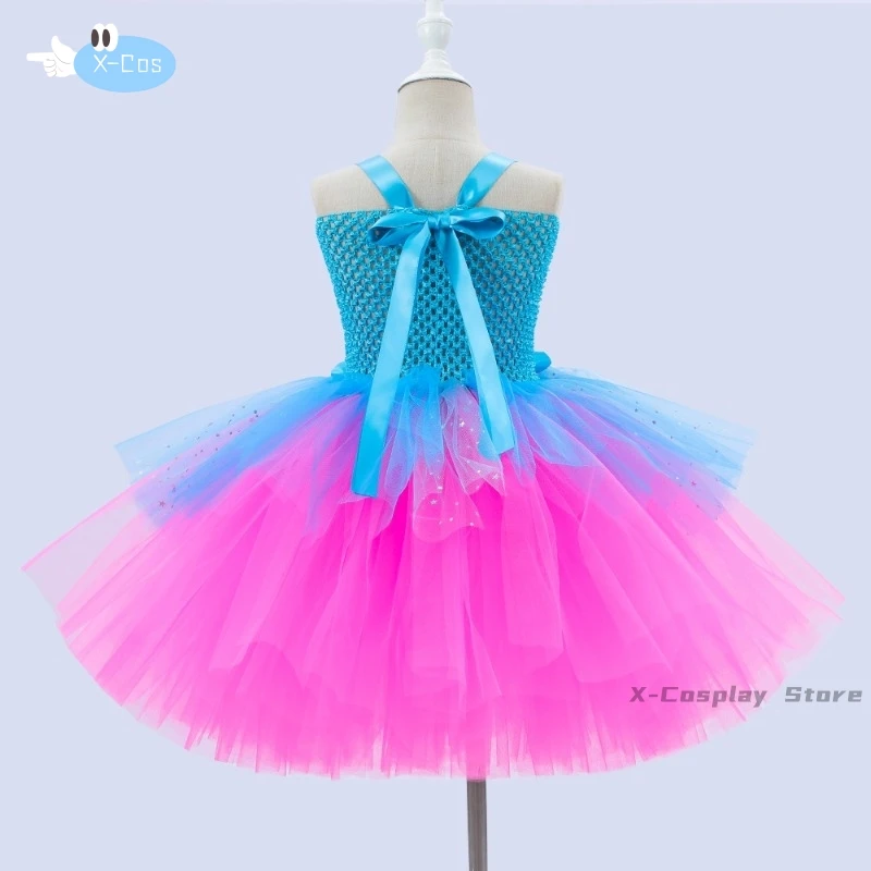 소녀용 투투 원피스 공주 양귀비 생일 의상, 매직 엘프 할로윈 드레스, 소녀 요정 꽃 의상