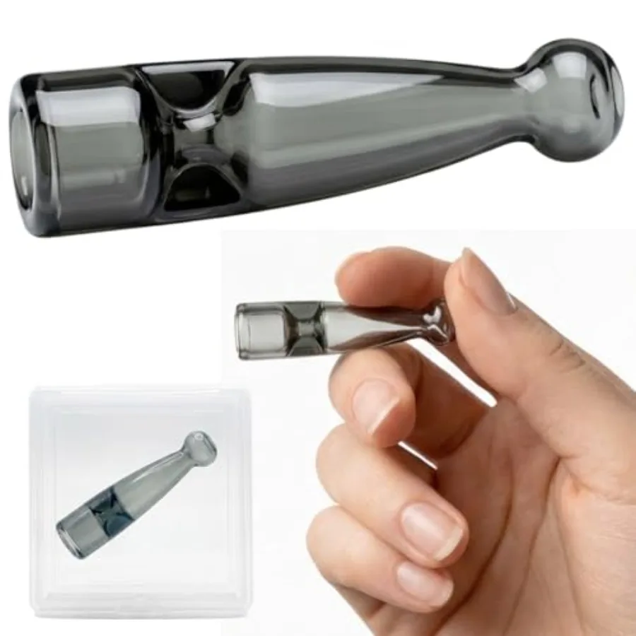 

Glass Cigarette Holder Compact Borosilicate Mouthpiece, Portable Design, Fits Standard Size Cigarettes, Easy to Clean