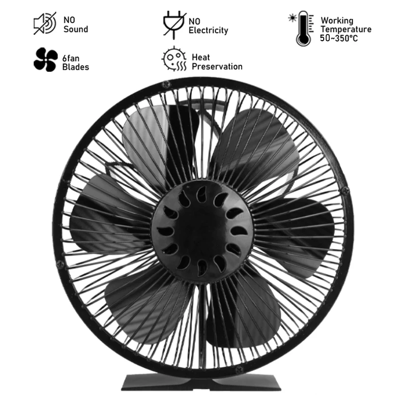 Imagem -02 - Lareira Fogão Fan com Tampa Calor Alimentado Log Queimador de Madeira Eco Silencioso Vento Forte Casa Eficiente Distribuição de Calor Lâminas