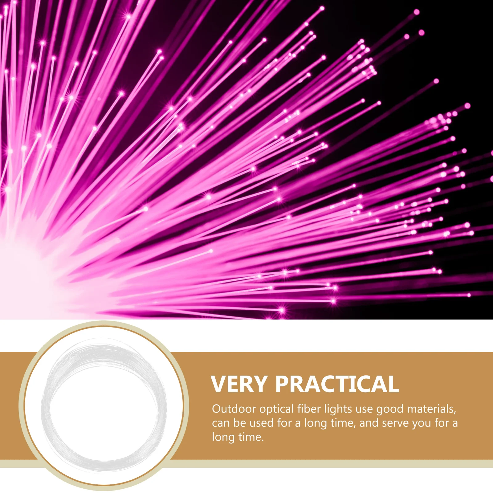 

Luminous Fiber Optic Lights Decorative LED String Light for Garden Party Plastic Outdoor Solar Powered