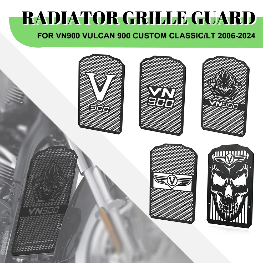 

Radiator Grille Guard Cover FOR KAWASAKI VN900 VULCAN 900 Custom CLASSIC/LT 2006-2020 2021 2022 2023 2024 Motorcycle Accessories
