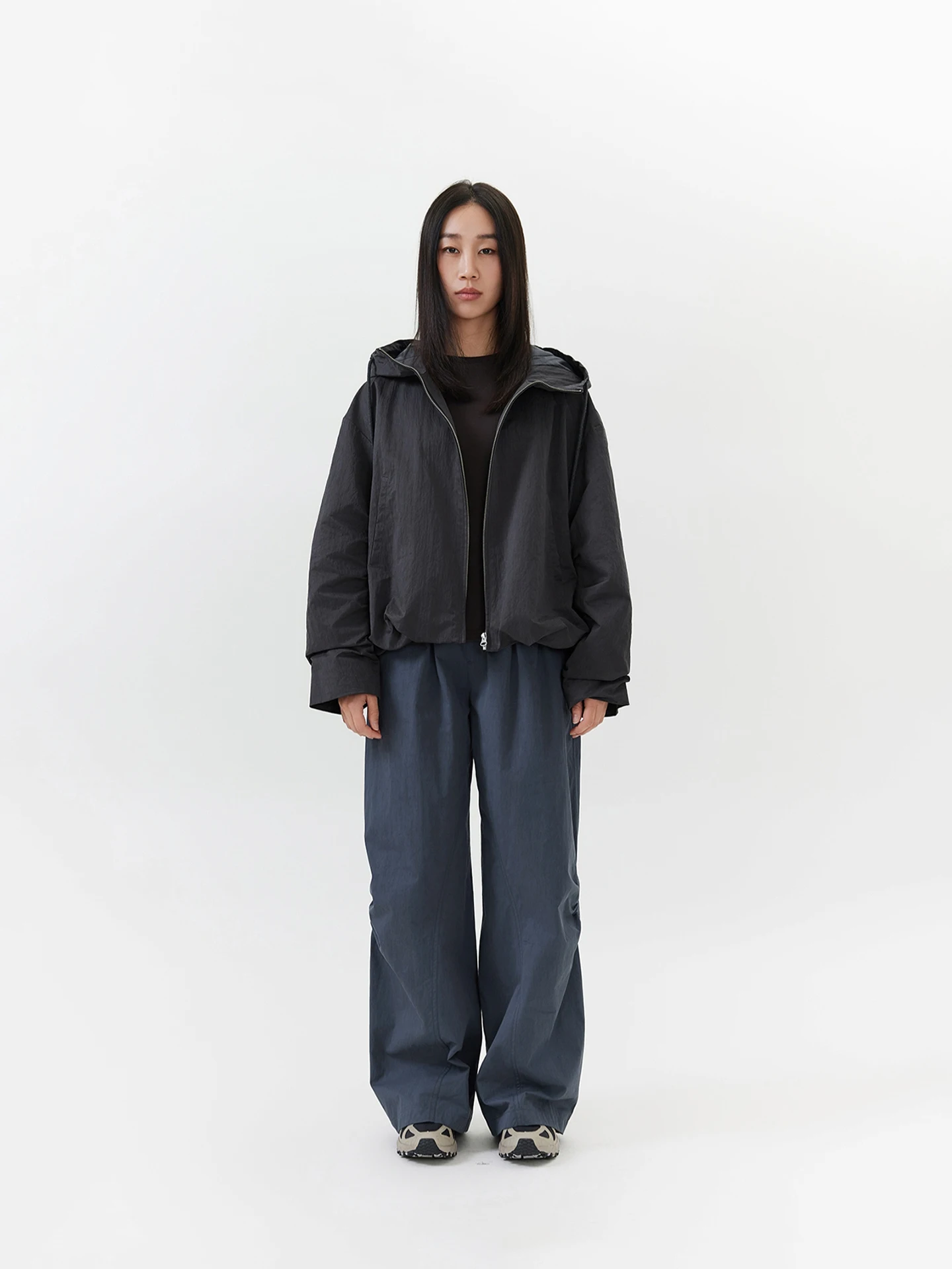 

Новые женские повседневные брюки Seei Spring: эластичный пояс, хлопковые, с разрезами, удобные, дышащие, свободного кроя