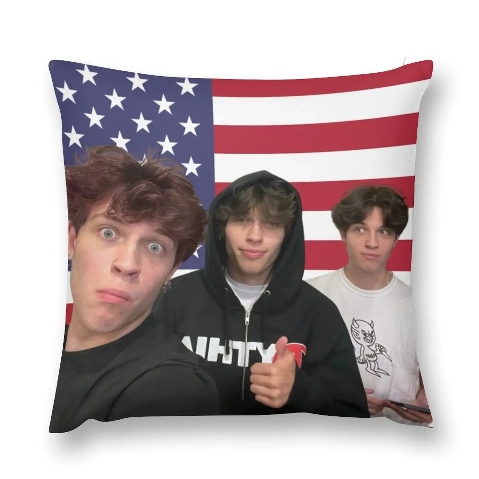 

Sturniolo Triplets Iconic Merch Throw Pillow Cushion Cover Luxury covers for pillows Pillow Cover Cushions For Children pillow