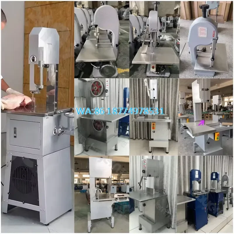 Wmwmnu Heavy Duty Commercial Automatic Frozen Meat and Bone Sawing for Frozen Beef Fish Meat Cutter