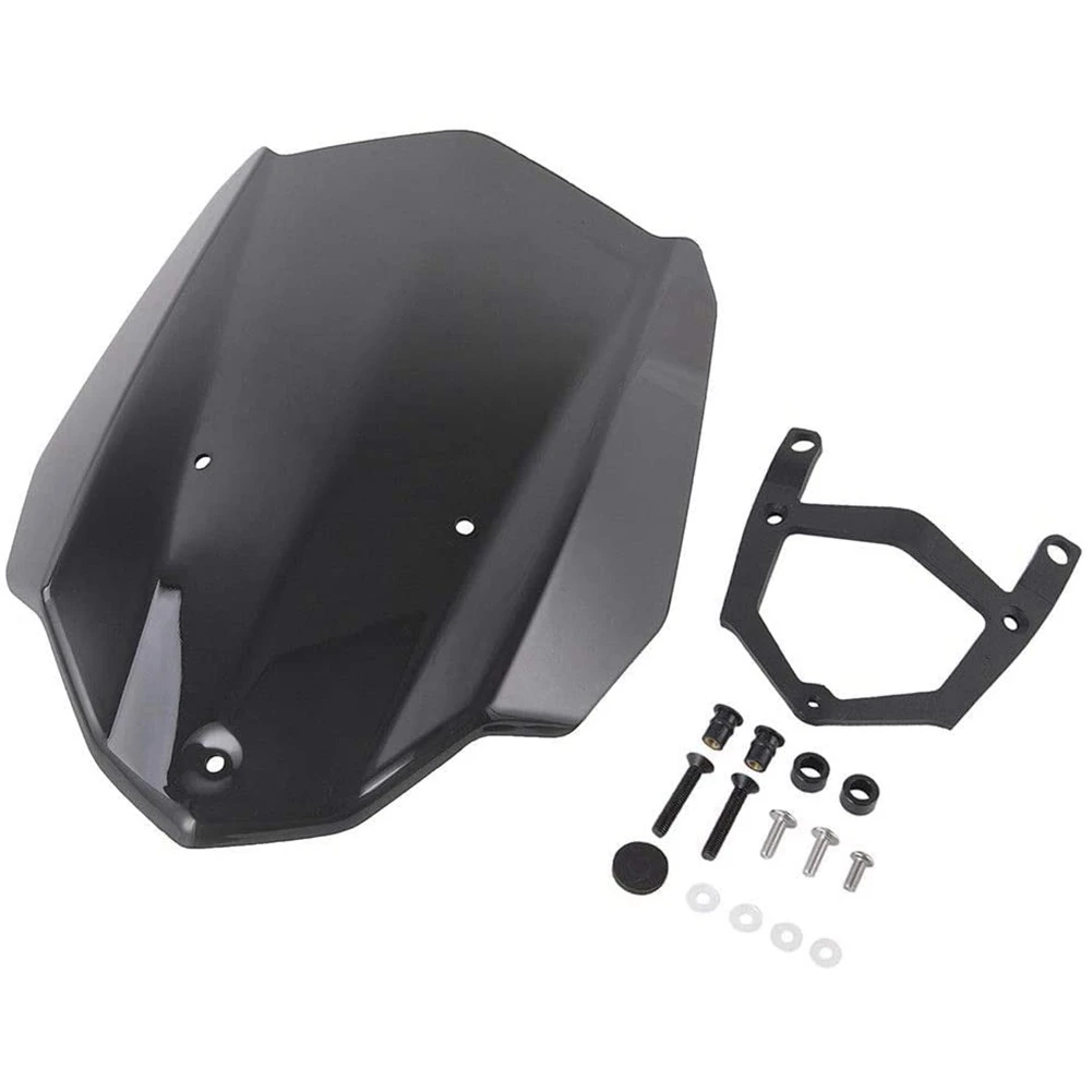 

For Yamaha MT-03 MT03 MT 03 FZ-03 FZ03 2016-2019 Motorcycle Windshield Windscreen with Bracket