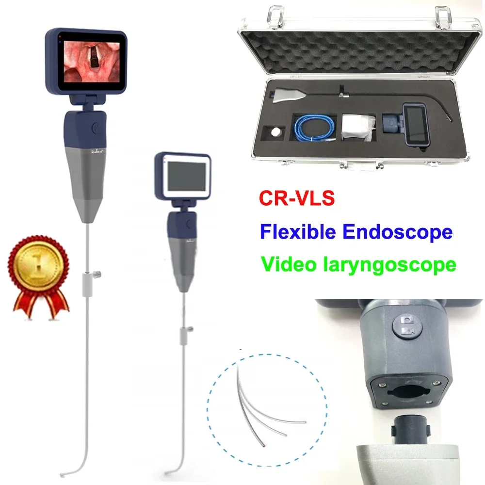 Ent Flexible  Reusable Digital Video Laryngoscope Bronchoscope Otoscope Adult Pediatric Intubation Catheter