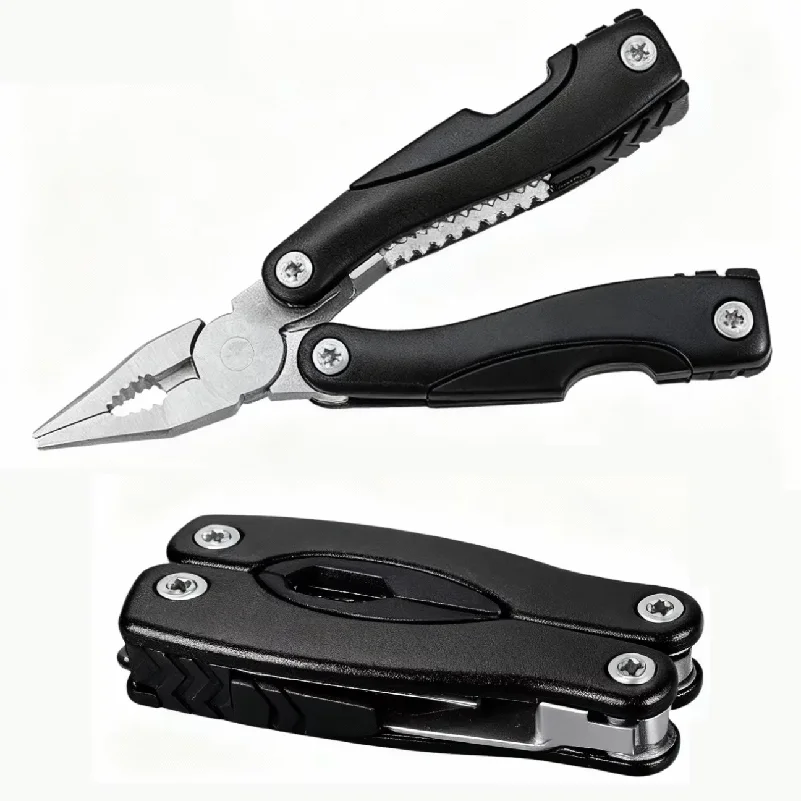 Professional multi-functional folding pliers, mini EDC hand tools stainless steel portable pocket, outdoor camping survival suit