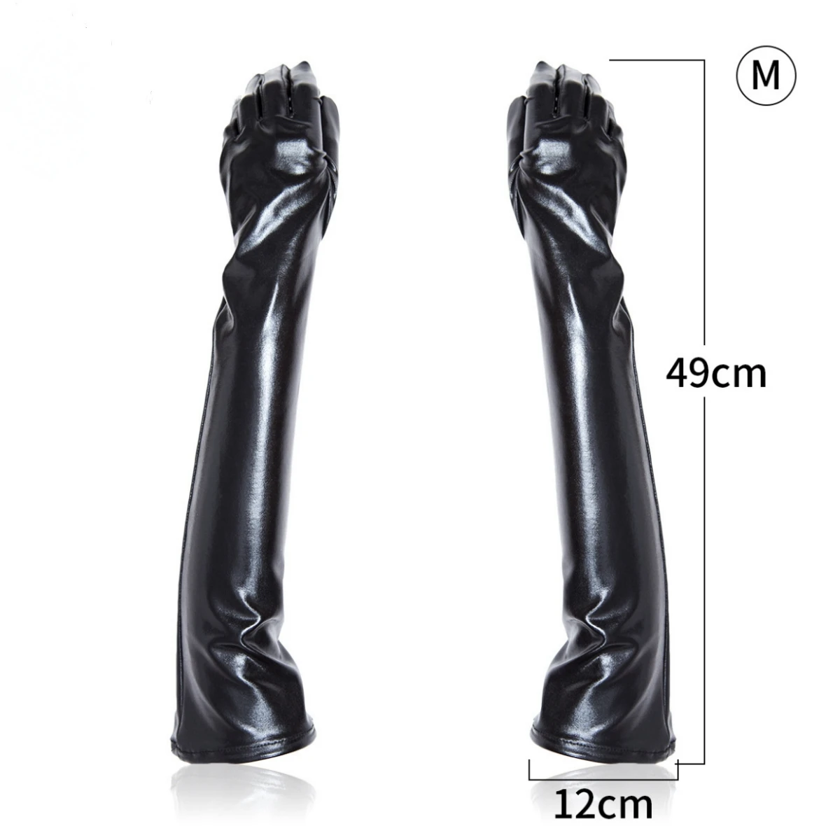 大人のセクシーな女性男性光沢のあるロング手袋模造革ラテックスコスプレ服ポールダンスナイトクラブタイトな手袋アクセサリー