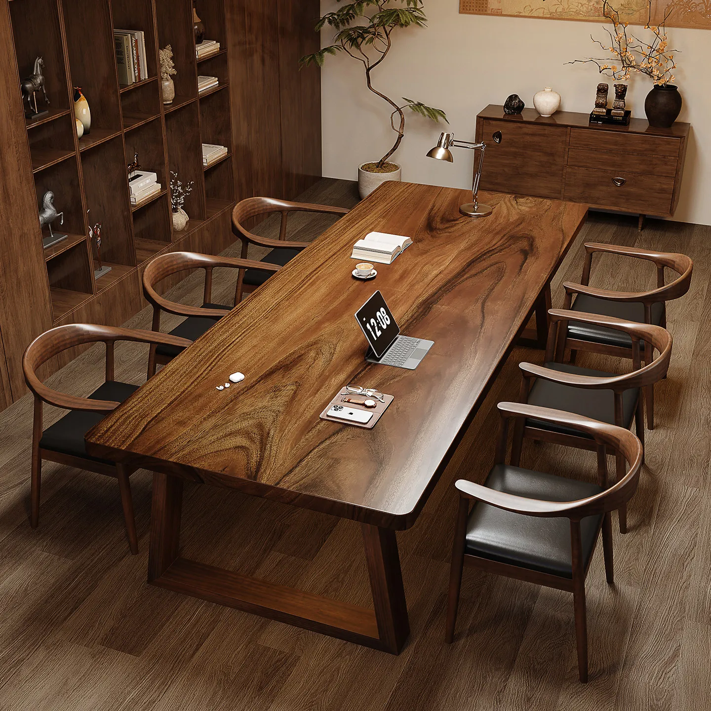South American walnut high-grade solid wood desk living room home study workbench office painting and calligraphy study table