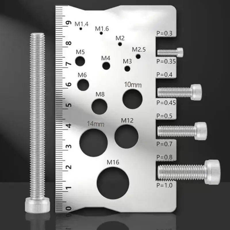 المسمار موضوع الملعب قياس حاكم أداة قياس الترباس الجوز متري بالقطع المواضيع المسمار قطع مقياس زاوية نموذج قياس #3