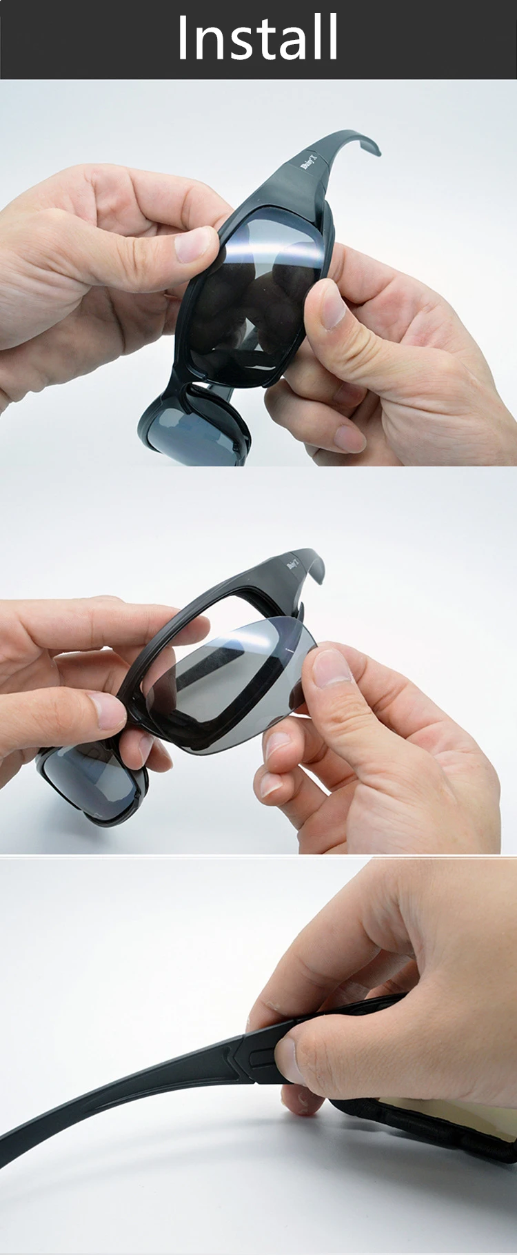 Daisy X7 Brille für Herren, Militär-Sonnenbrille, polarisiert, kugelsicher, für Airsoft, Schießen, Gafas, Rauchglas, Motorrad- und Fahrradbrille – Detail 10