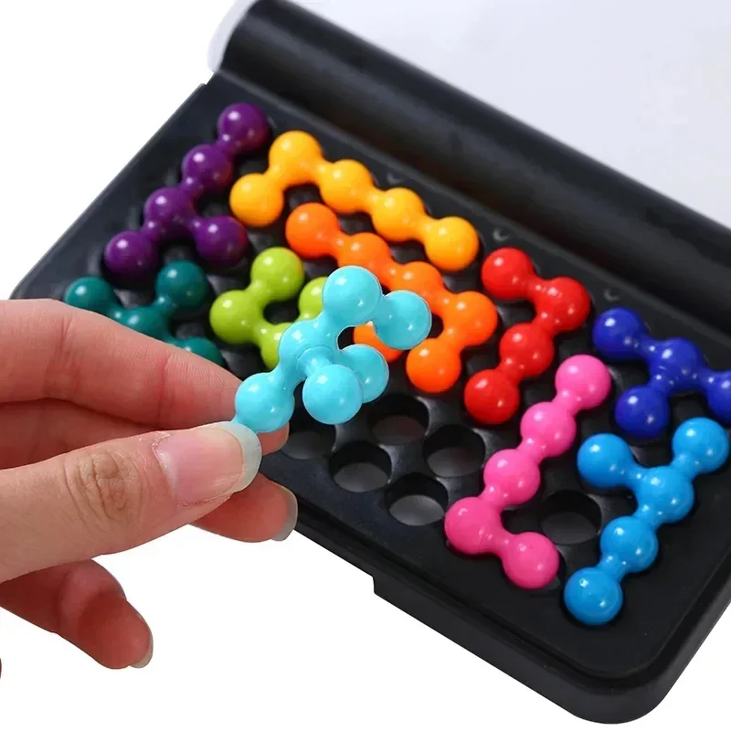 Quebra-cabeça 3D clássico para crianças, jogo de tabuleiro com pirâmide, pérola, matemática, matemática, brinquedos montessori, presentes, quebra-cabeça, iq, 120 quebra-cabeças