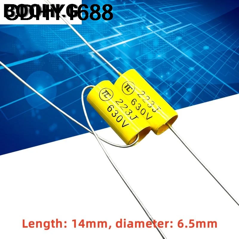 

10 шт. CBB MKP 223 22nf 0,022 мкФ 630 В 2J осевой аудио соединенный бесконтактный пленочный конденсатор