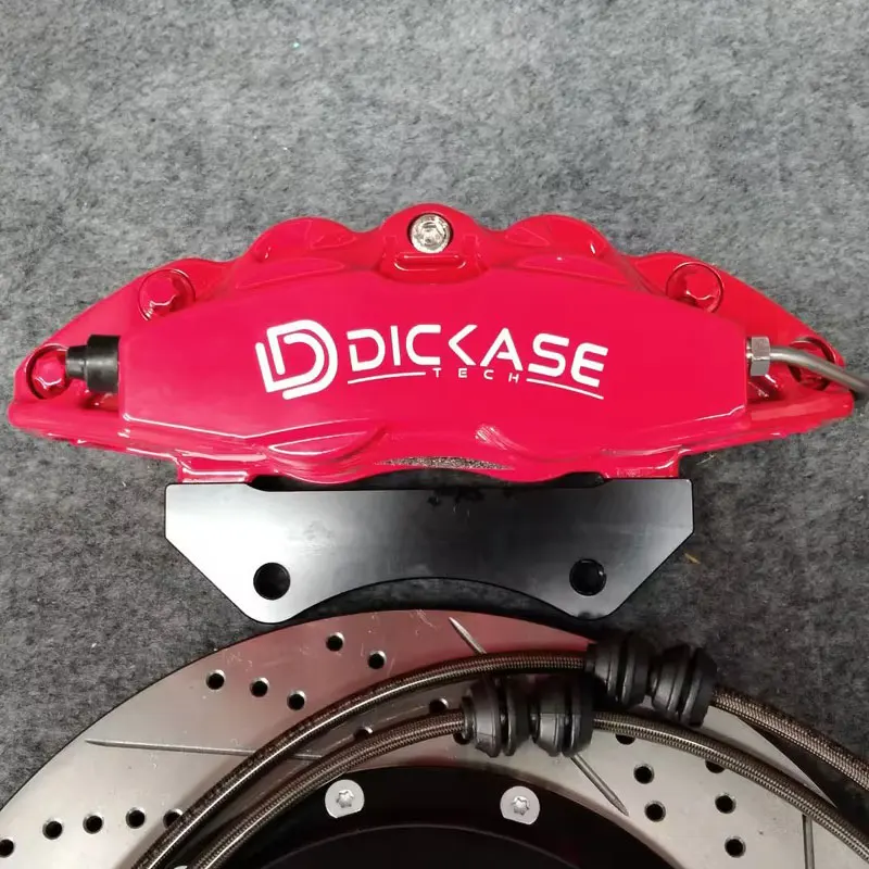 Dicase Auto Big 4 Piston Brake Kit High Quality Aluminum Caliper Cover for golf MK6 GTI 5 CC Scirocco Tiguan