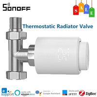 SONOFF TRVZB Zigbee Smart Thermostatic Radiator Valve Actuator Temperature Heater Control work with eWeLink,Alexa Google Home