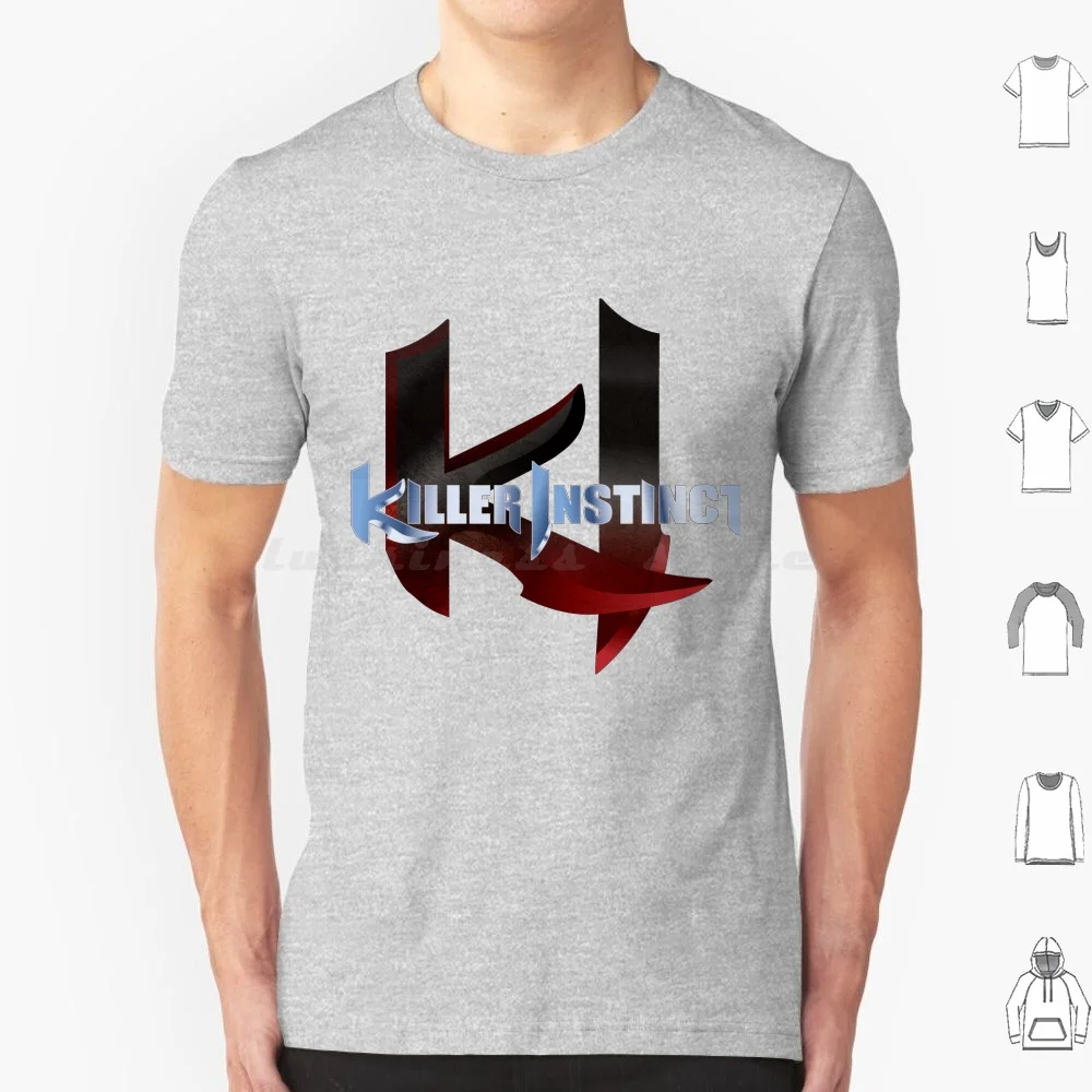 Camiseta con Logo de Killer Instinct, camiseta fresca de algodón 6xl, Killer Instinct Mortal Kombat, juego de lucha, Rare Fulgore Spinal Thunder Glacious