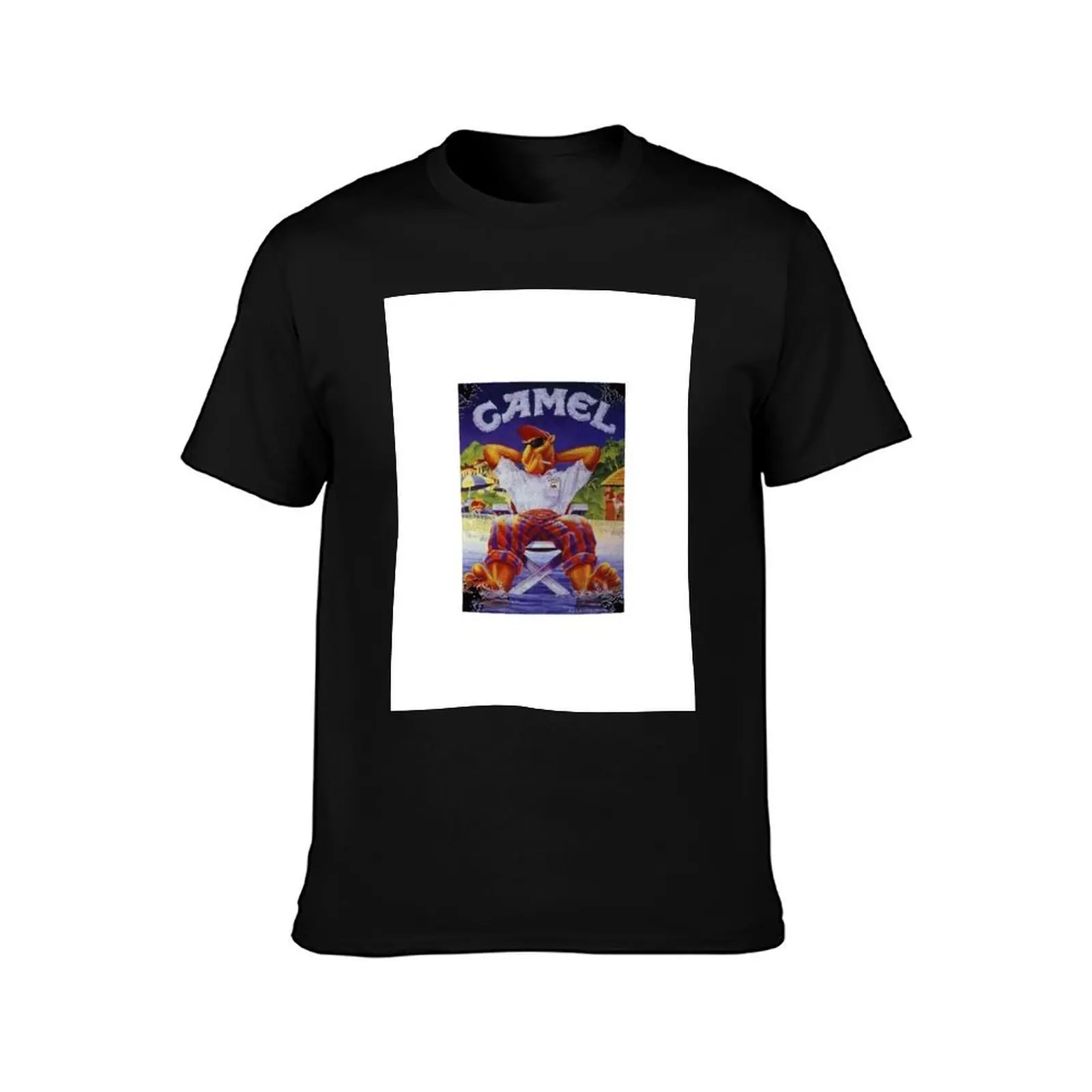 Camel Cigarettes T-Shirt Basic Breathable Solid Color T-Shirt