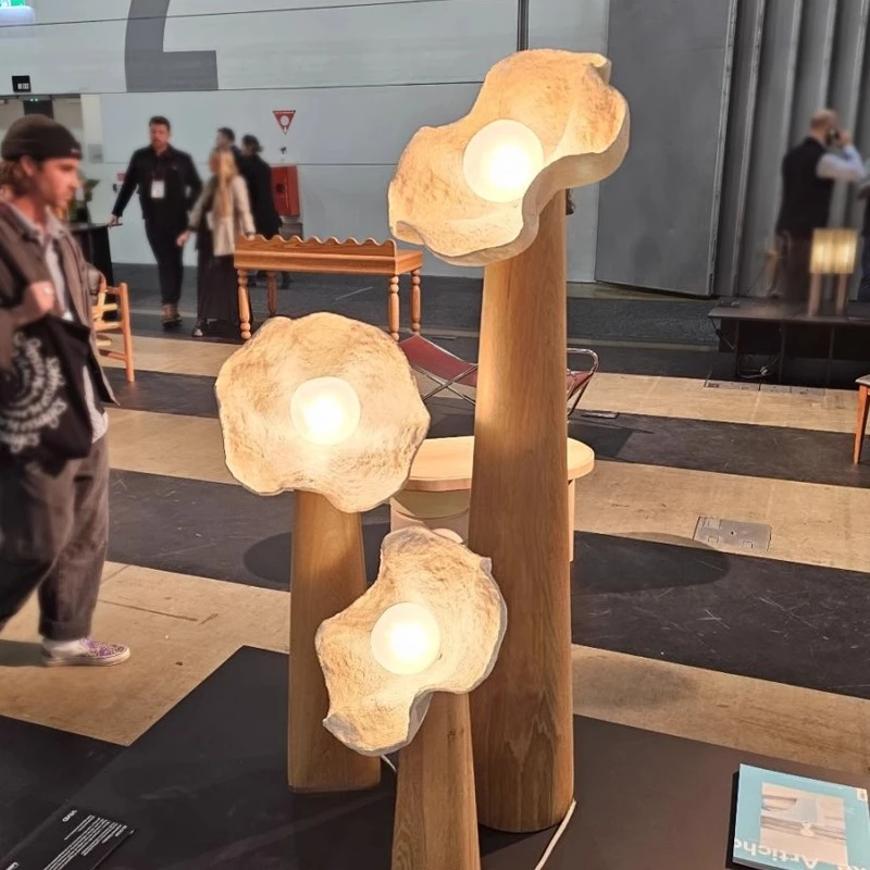 Wohnzimmer Schlafzimmer Arbeitszimmer Homestay Ausstellungshalle Kunst Dekorative Schreibtischlampe Leuchten Japanische Wabi Sabi Massivholz Stehlampen