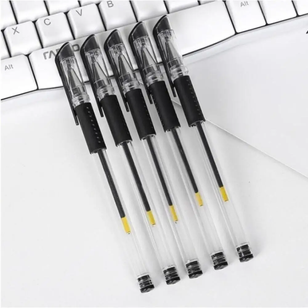 

1pc 0.5mm Needle Tip Carbon Neutral Pen, Red Black Blue Ink Smooth Writing Design, For Students Learning Office Public Signature