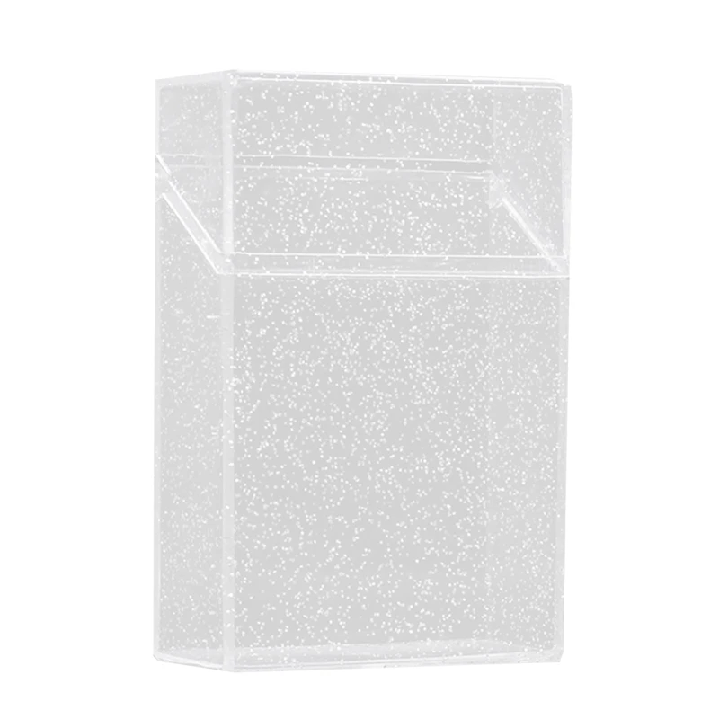 Glitter Clear Case Plastic Cigarette Display Box Holder Box Smoking Accessories  drop ship