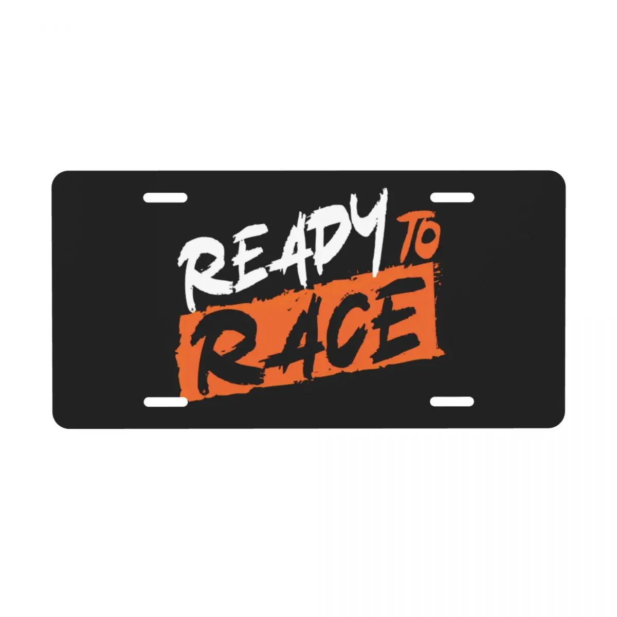 Ready To Race Logo License Plate Cover Motocross Bitumen Aluminum Metal Novelty Decorative Car Front License Plate Vanity Tag