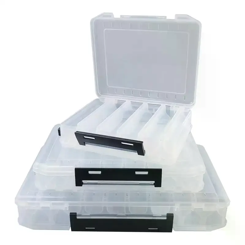 Double Sided Fishing Tackle Box Fishing Accessories Tool Storage Boxes Fish Hook Lure Fake Bait Boxes For Carp Fishing Goods