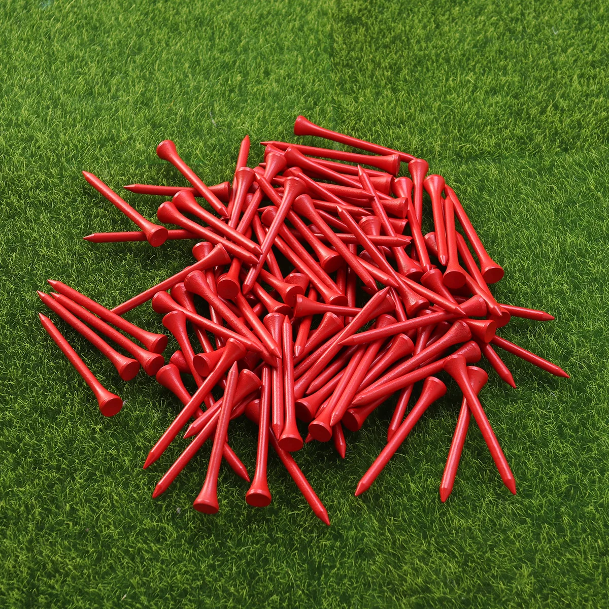 

100Pcs Golf Tees 7Cm Reusable High Quality Wood Yards Tee for Longer Drives Straighter Shots Outdoor Sports Driving Range