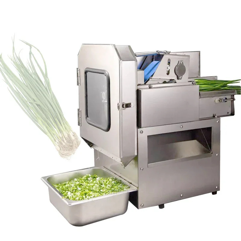110V 220V Automatic Vegetable Cutter Slicer Commercial Chopped Green Onion Chopped For Leek Pickled Cabbage Shredded Pepper