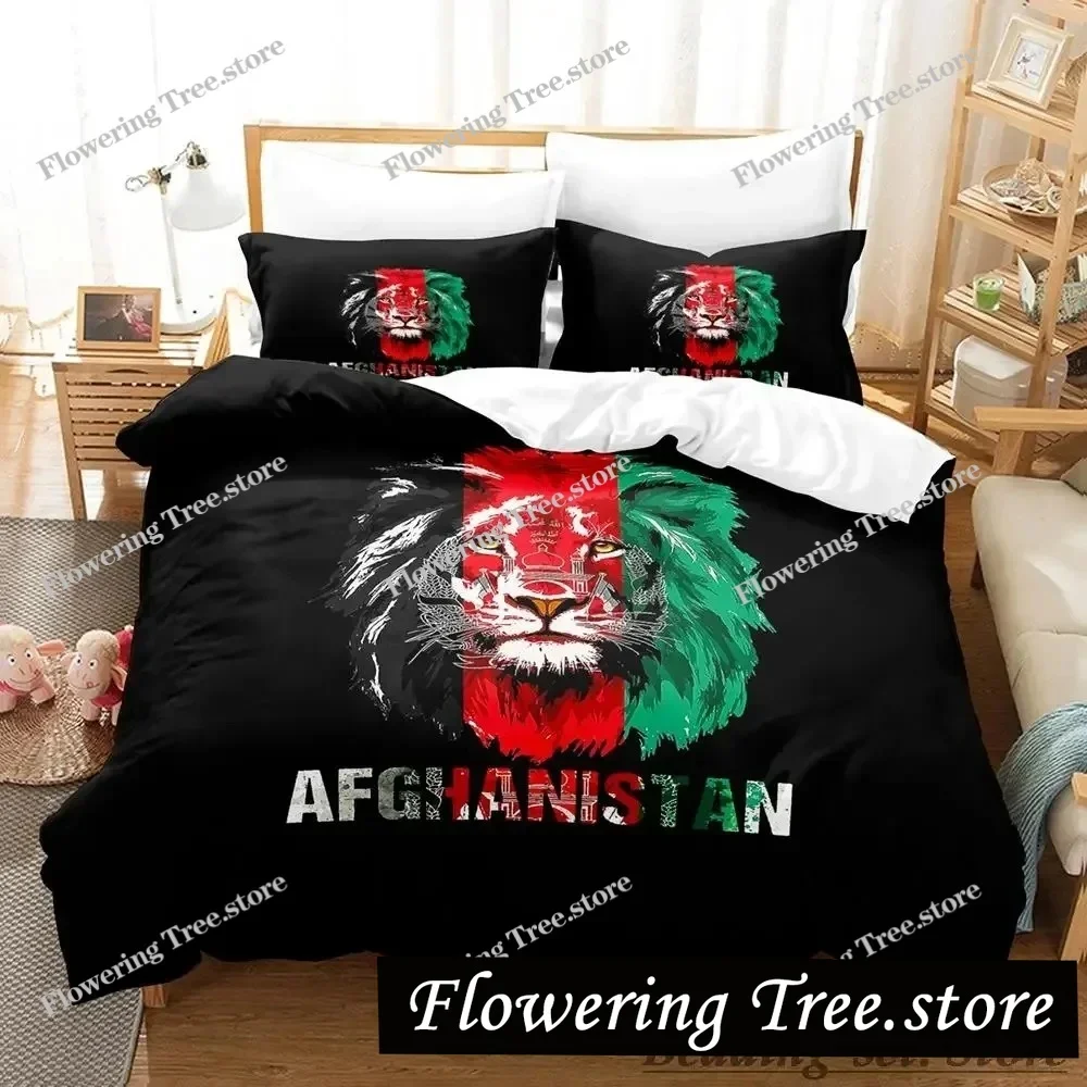 

2025 Afghanistan Flag Bedding Set Single Twin Full Queen King Size Bed Set Adult Kid Bedroom Duvetcover Sets Parure De Lit Bed