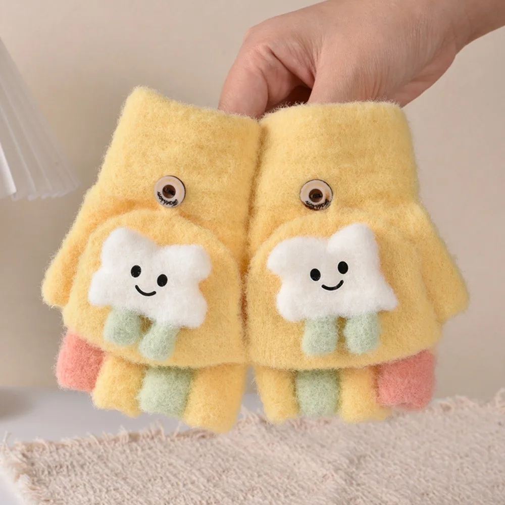 Cute Children Cartoon Gloves Windproof Thickened Kids Winter Gloves Warm Touch Screen Toddler Warm Gloves Baby
