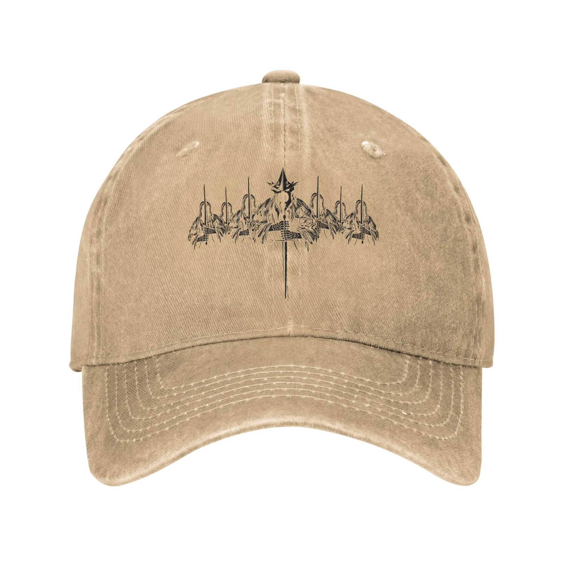 Nazgul [Variant] L-Lords Of The R-Rings Unisex Baseball Cap Denim Washed Hats Retro Outdoor Activities Adjustable Snapback Hat