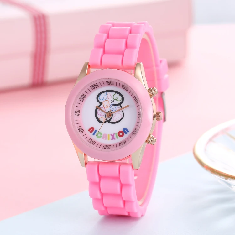 2022 New simple silicone Brand Bear Casual Quartz Watch Women Crystal Silicone Watches Reloj Mujer Men Watch montre homme