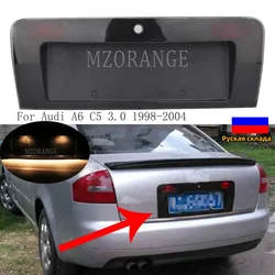 Rear License Plate Number Light Frame Cover for Audi A6 C5 1998 1999 2000-2004 ABS Black Direct Fit Replacement cars accsesories