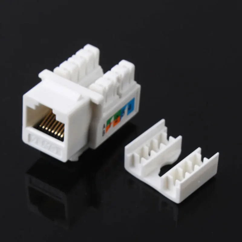 1/5pcs CAT6 RJ45 110 Punch Down Keystone Network Ethernet Jack Cat-6 Punch Down Keystone jack Connector