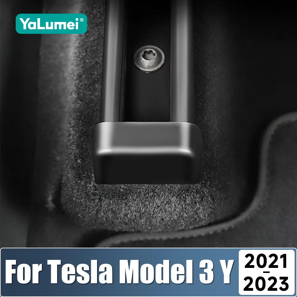 Für Tesla Model Y Model 3 2021 2022 2023 ABS Auto Rücksitz Gleitschienen-Schutzkappe Autositz Schienenabdeckung Zubehör