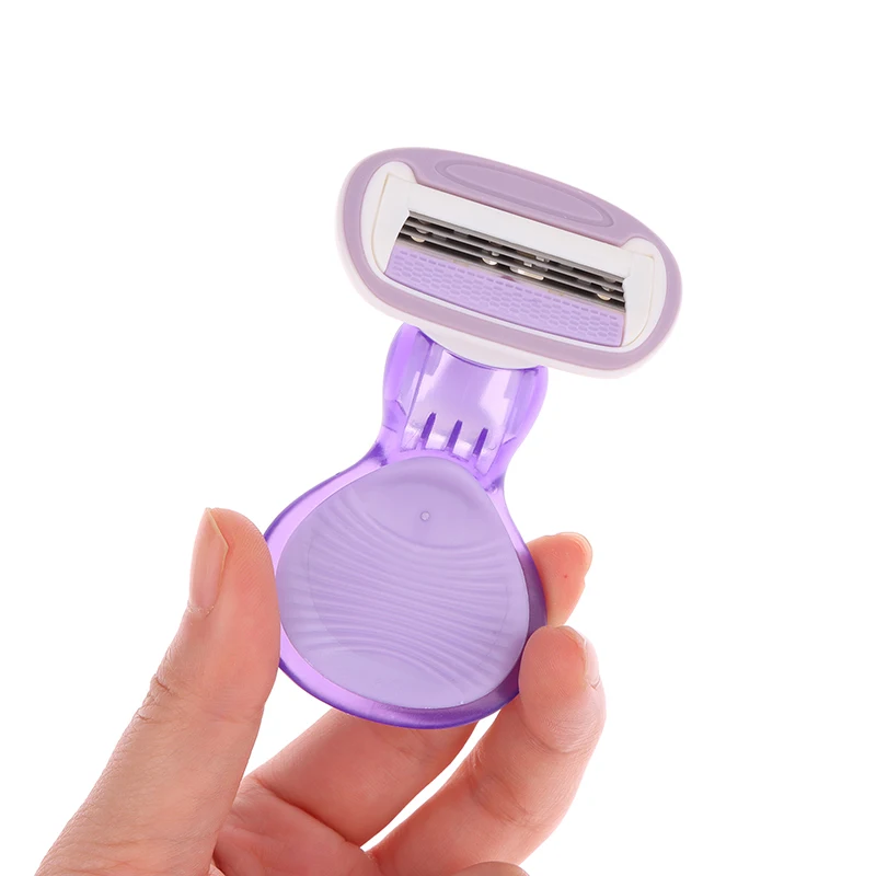 Mini couteau d\'épilation avec boîte pour femme, rasoir portable, lame de rasoir en acier inoxydable, enlever les poils du corps, outils de beauté, 1