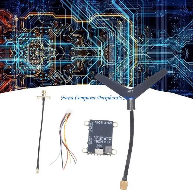 F68C 1.2/1.5/1.7/1.9Ghz Wireless Transmitter for Drones Photography 1W/1.6W/2W