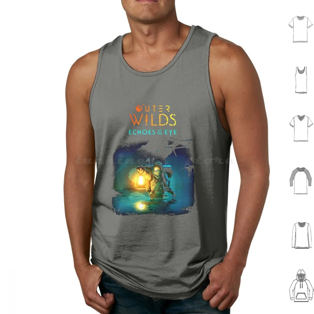 A Cold Day In July Tank Tops Vest Sleeveless Outer Wilds Space Outer Wilds Nomai Game Video Game Dark Bramble Solar System