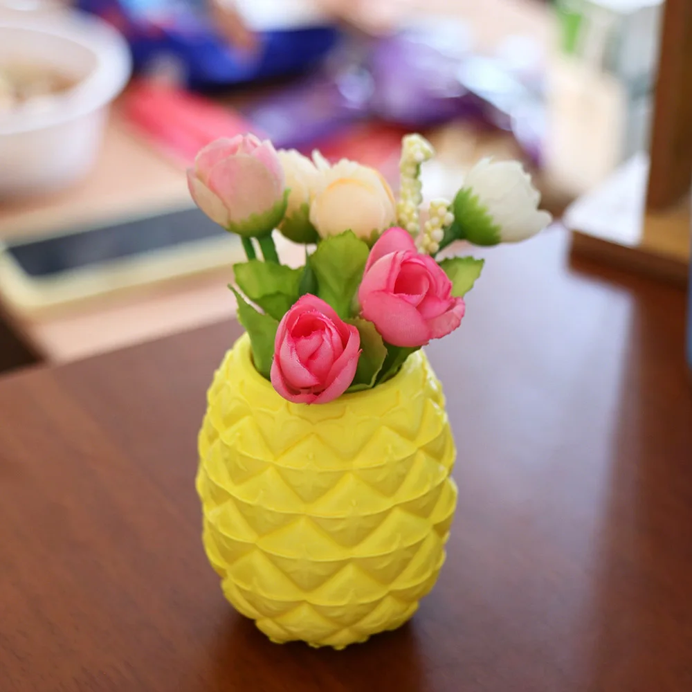 3D Printed Fruits Shape Pen Holder Multi-function Home Decoration Desktop Organizer Ornaments Creative Makeup Brush Storage Box