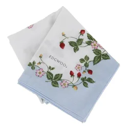 Ladies Japanese Portable Printed Wild Strawberry Cotton Handkerchief