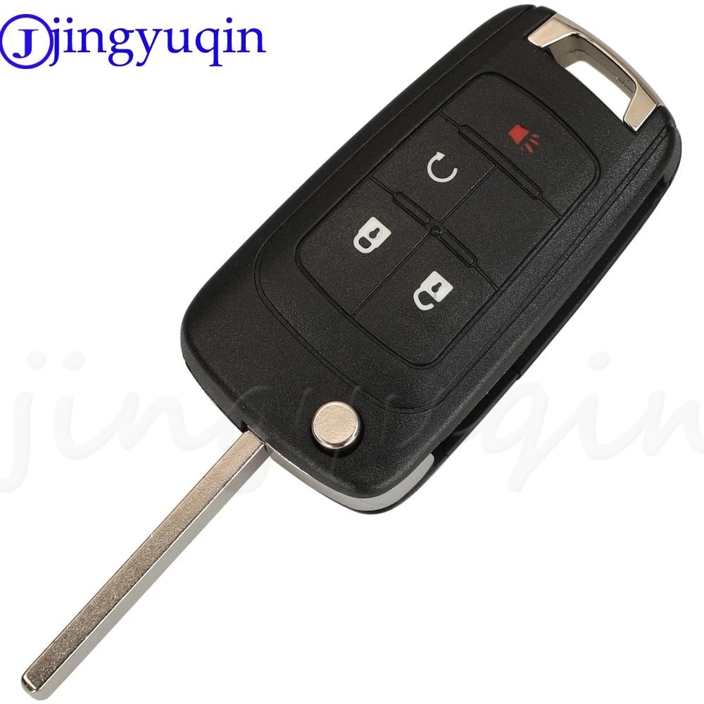 Jingyuqin 2/3/4/5 B odwróć składana obudowa pilota z kluczykiem samochodowym Shell dla chevroleta Cruze 2012 Malibu Aveo Fit Opel Buick Fob HU100