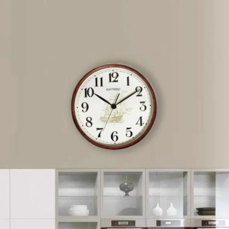 Slient Wall Clock Round Waterproof Wall Clocks Modern Minimalist Hanging Quartz Clocks Living Rooms Decorative Accessories