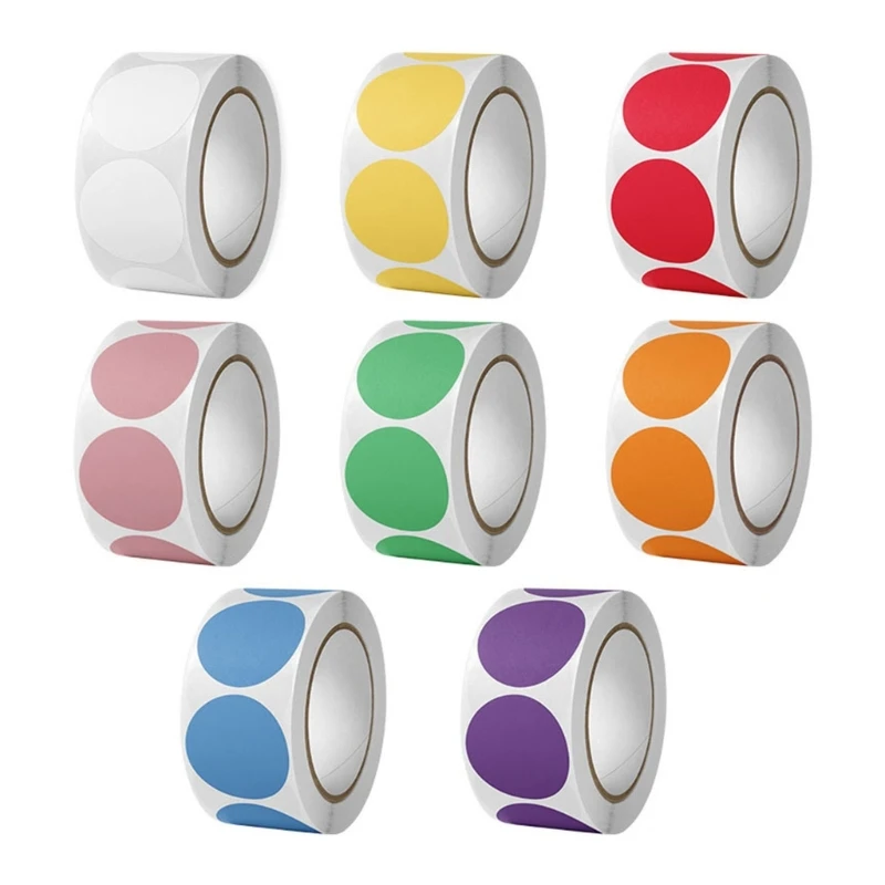 

4000Pcs Round Sealing Sticker 25mm Dot Sticker Assorted Color Wrapping Label K92C