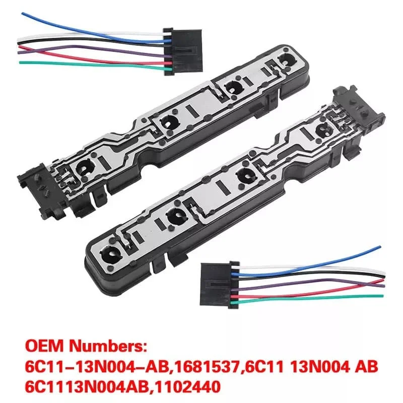 2Pcs Car Rear Lamp Bulb Holder Rear Tail Light Circuit Board Replace Parts 6C11-13N004-AB 1681537 For Ford Transit Mk7 2006