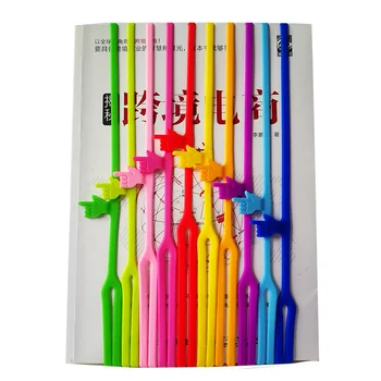 Kreative Silikon Finger Form Lesezeichen Elastische Versenkbare Buch Clip Befestigungs Seil Studenten Lustige Lesezeichen Schule Büro Liefert