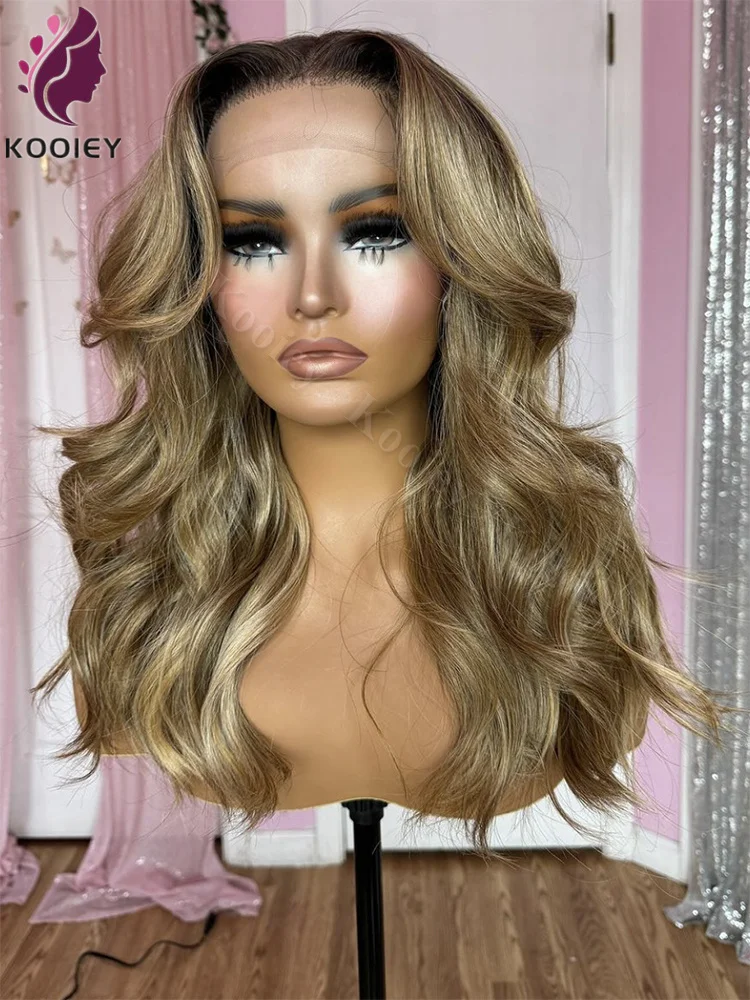 Ash Brown Bob Highlight Wig Human Hair 360 Lace Frontal Wig Pre Plucked 13x4 Short Bob Wig Lace Front Human Hair Wigs For Women