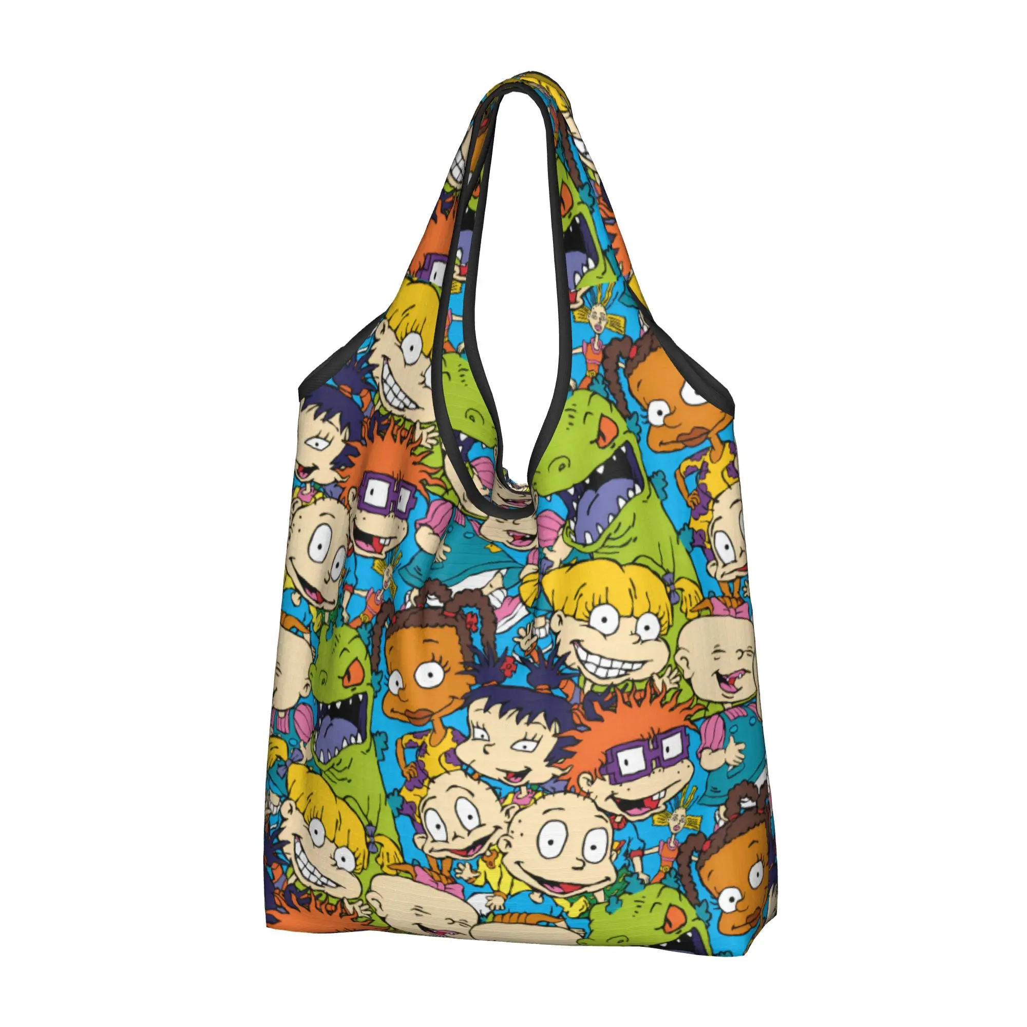 Cute Printing R-Rugrated Animes Comic Mangas Tote Shopping Bags Portable Shoulder Shopper  Handbag
