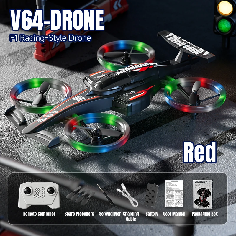 Drone 2 In 1 Flying RC Car Helicopter 2.4G Quadcopter Altitude Hold Headless Mode Remote Control Car Perfect Gift Toys for Kids
