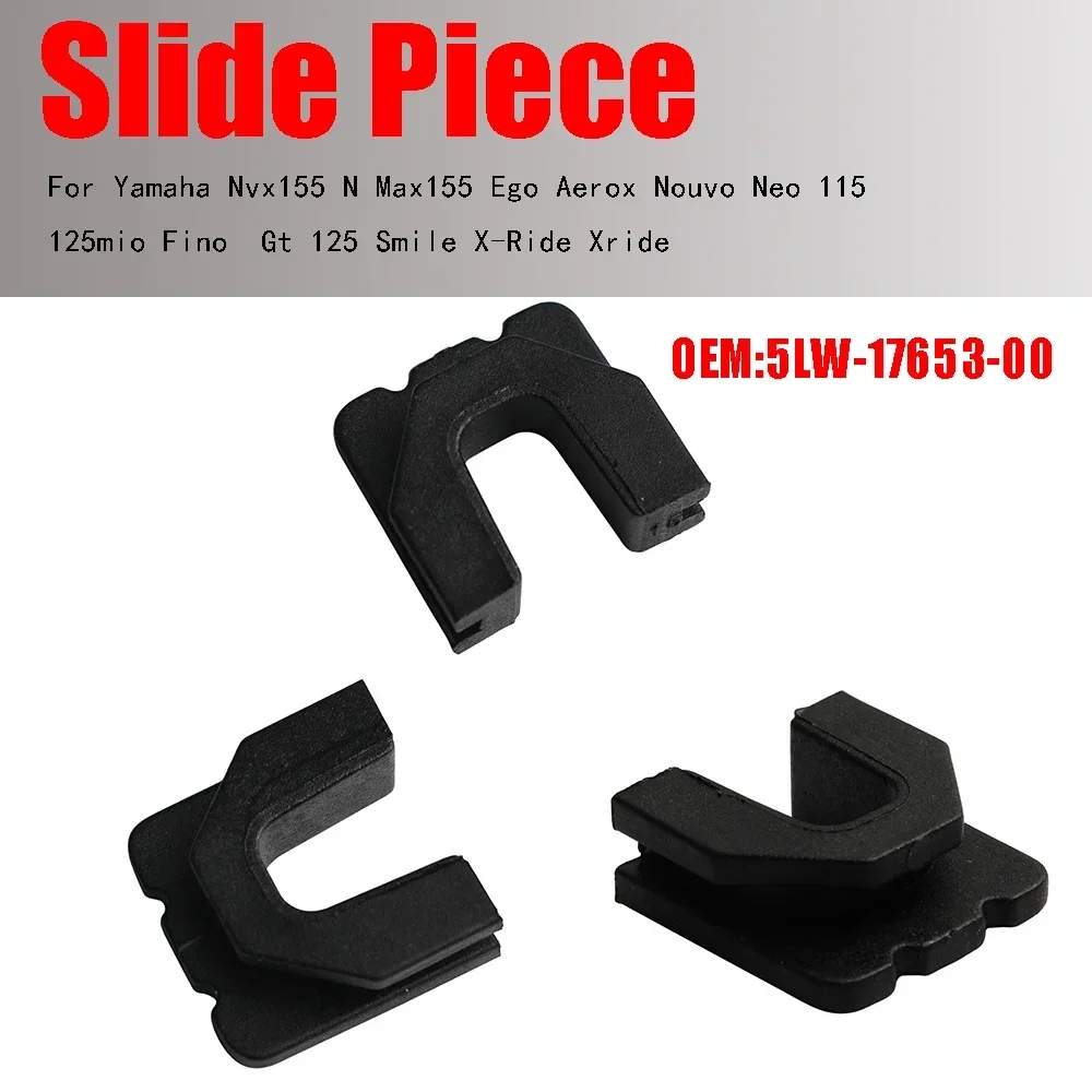 1/3pcs For Yamaha Nvx155 N Max155 Ego Aerox Nouvo Neo 115 125mio Fino  Gt 125 Smile X-Ride Xride Pulley Slide Piece U Clip